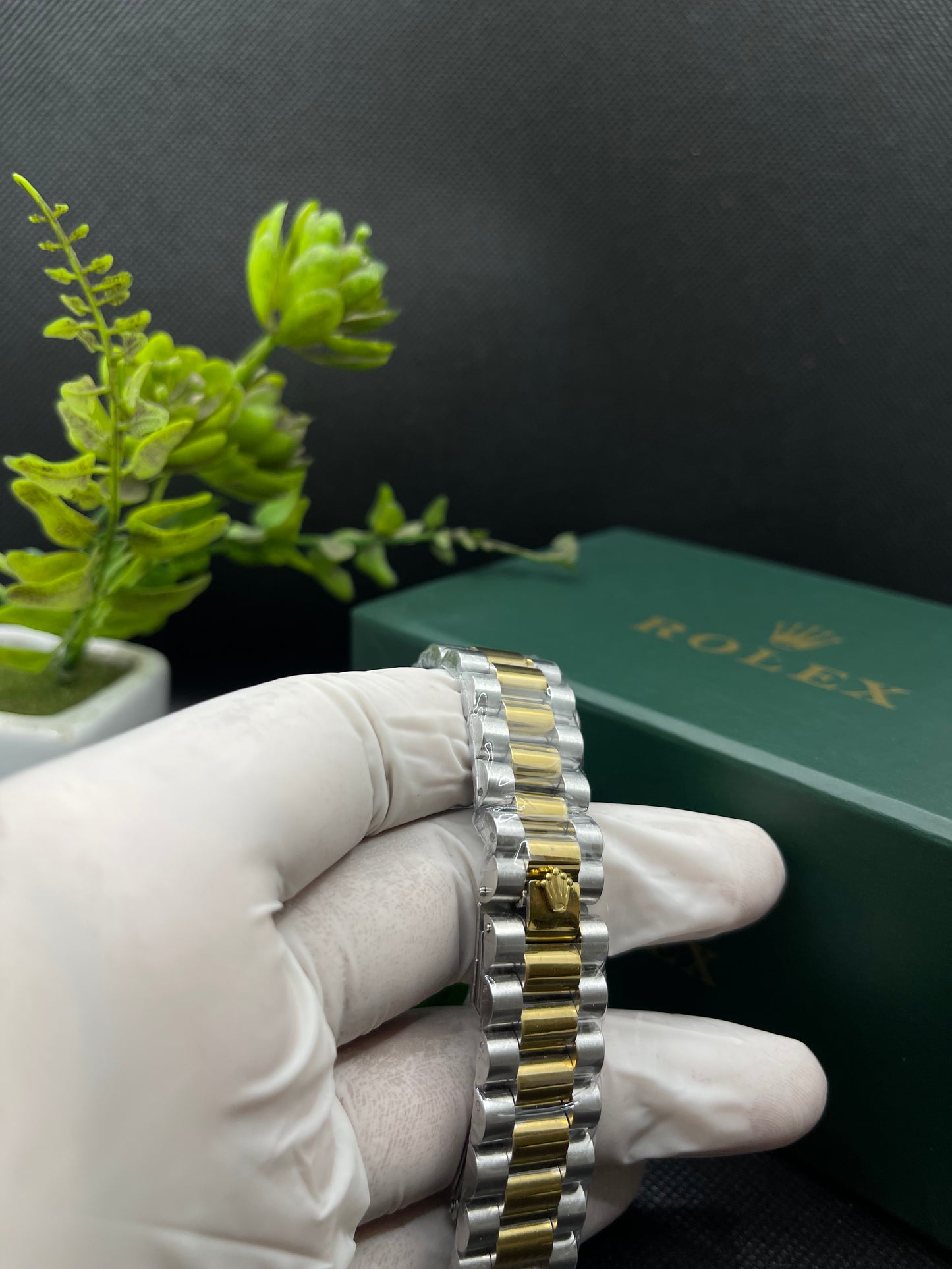 RLX WHITE DIAL SEMI AUTO STAINLESS STEEL STRAP WITH DATE