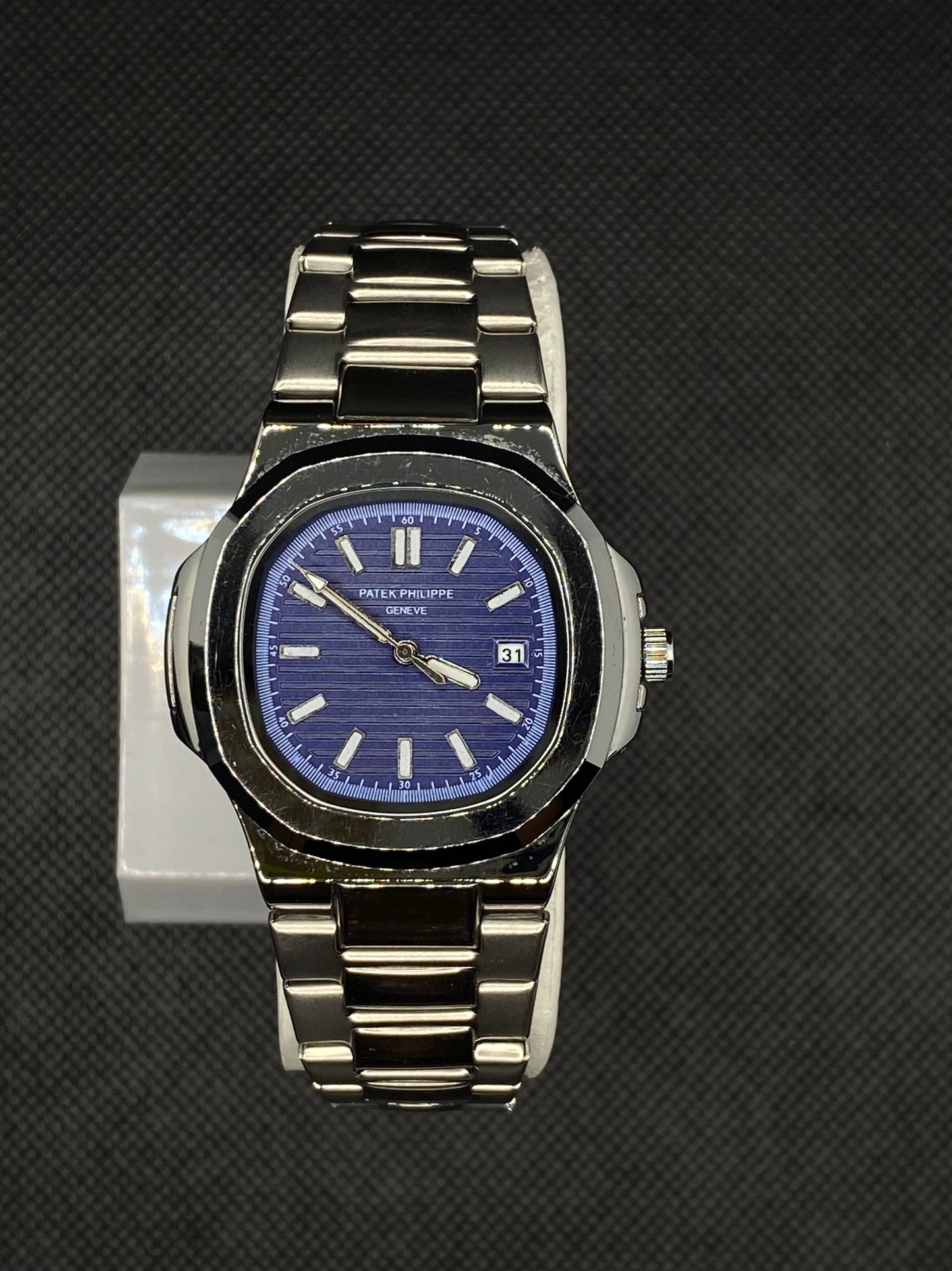PP GENEVE IN TIFFANY DIAL WITH DATE STAINLESS STEEL STRAP