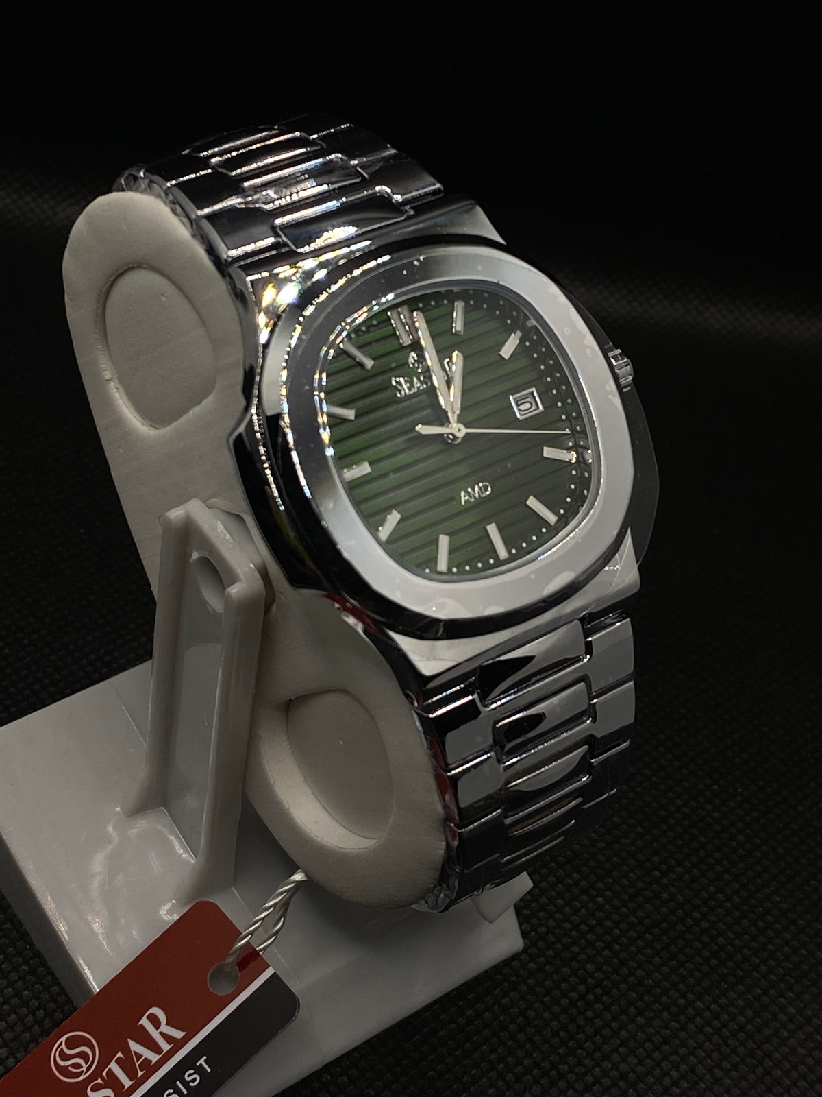 SS GREEN DIAL STAINLESS STEEL