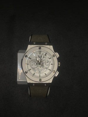 HB CLASSIC FUSION CHRONOGRAPH WITH DATE IN SILVER STRAP