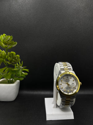 RLX WHITE DIAL SEMI AUTO STAINLESS STEEL STRAP WITH DATE