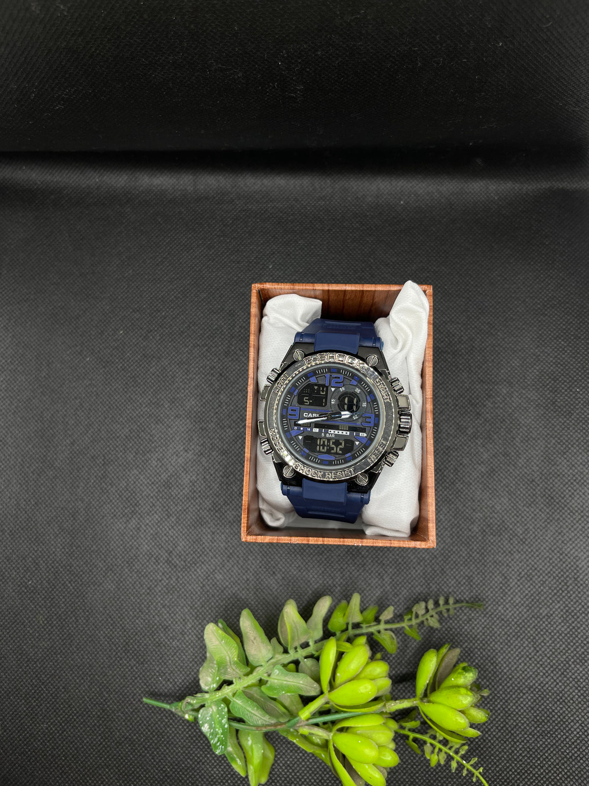 20 BAR NAVY BLUE STAINLESS STEEL BACK H-WATER RESIST