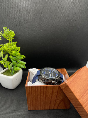 20 BAR NAVY BLUE STAINLESS STEEL BACK H-WATER RESIST