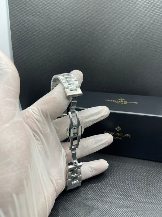 PP GENEVE IN BLUE DIAL WITH DATE STAINLESS STEEL STRAP