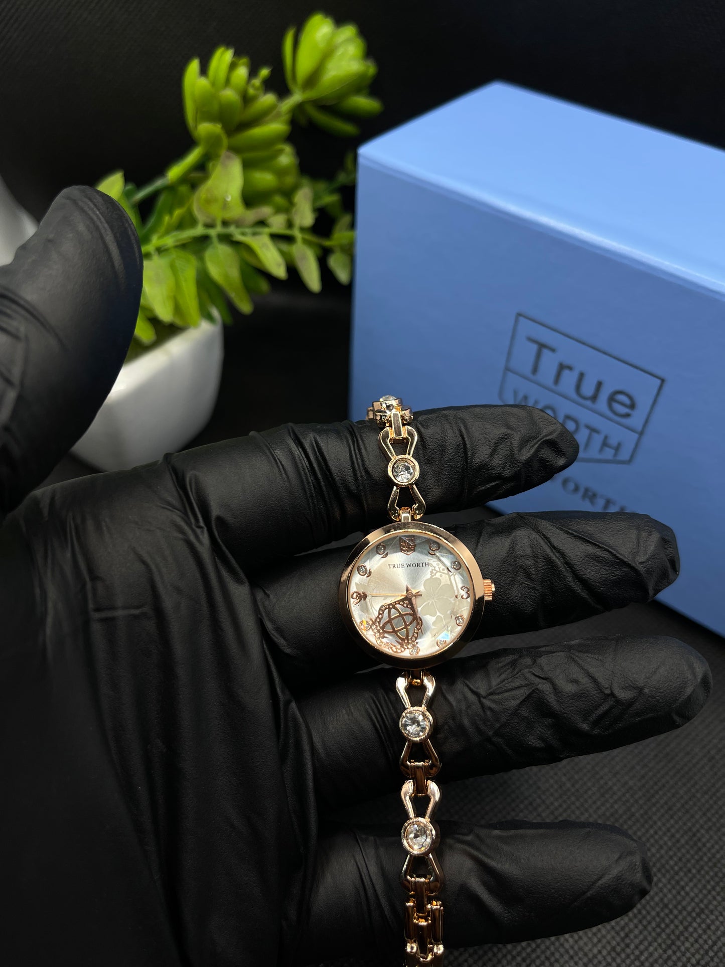 SS CIRLCE DIAL BRACELET WATCH FOR WOMEN