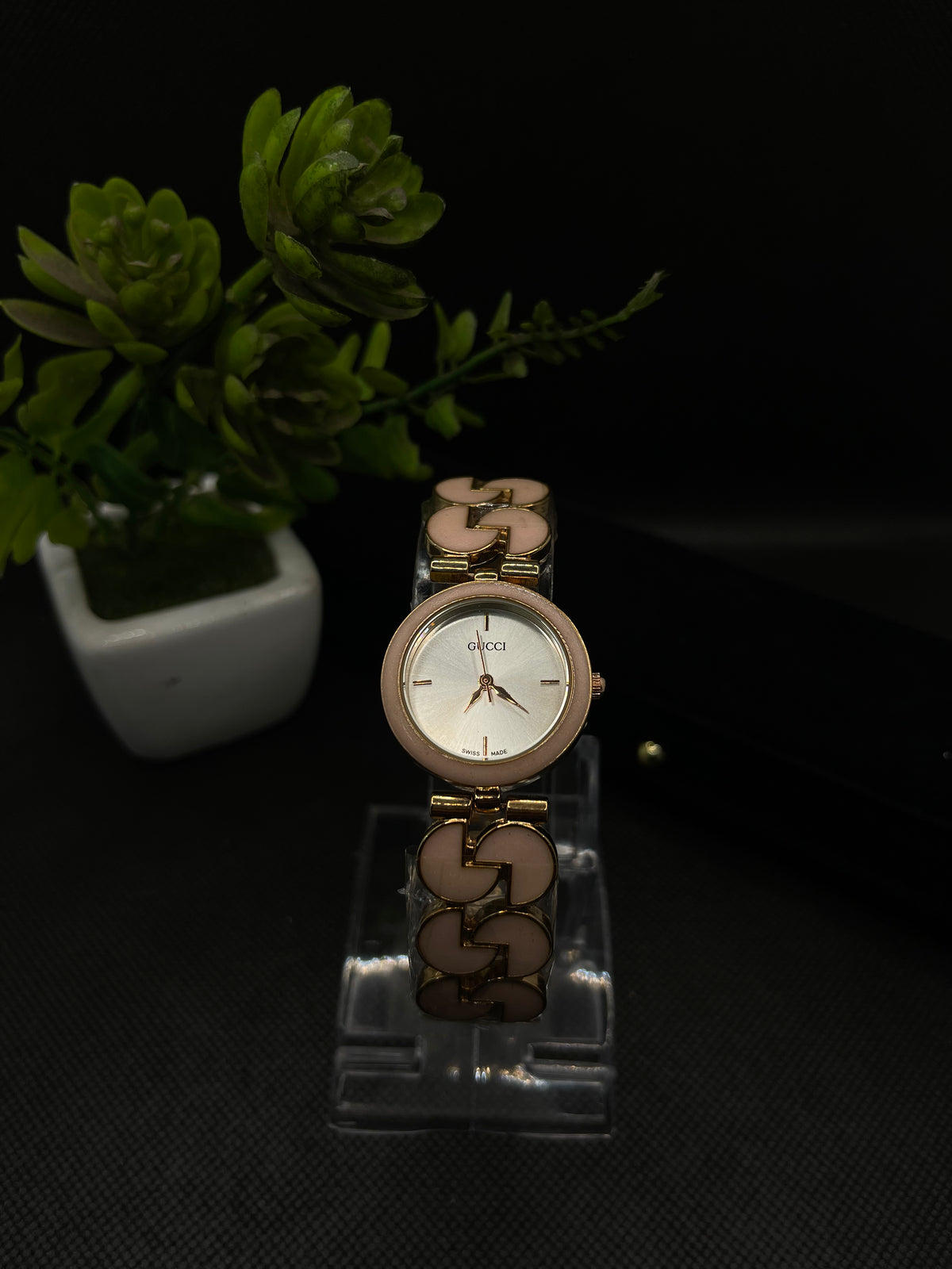 ROSE GOLD AND WHITE DIAL WITH ROSE GOLD STRAP WATCH FOR WOMEN