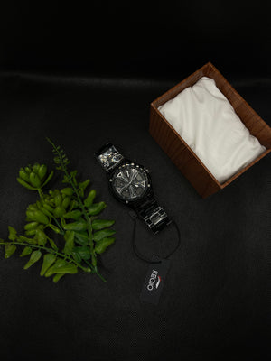 KEGIO UNIQUE SPINNER WHEEL GRAY DIAL WITH METAL CASE AND STAINLESS STEEL CHAIN