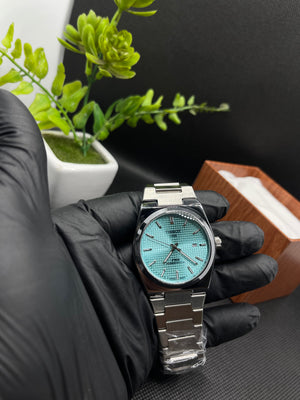PRX POWERMATIC 80 TIFFANY DIAL WITH DATE IN STAINLESS STEEL CHAIN