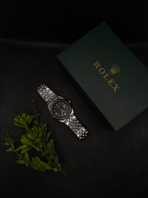 RLX 2025 BLACK DIAL OYSTER PERPETUAL LAND-DWELLER WATCH