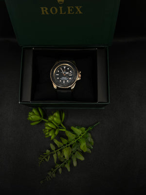 RLX YACHT-MASTER WATCH WITH SUBMARINE BLACK STRAP