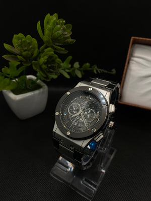 HB CLASSIC FUSION CHRONOGRAPH WITH DATE IN TITANIUM CHAIN