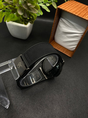 HB CLASSIC FUSION CHRONOGRAPH WITH DATE IN BLACK STRAP