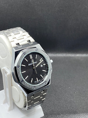 AP ROYAL OAK SELF-WINDING BLACK DIAL WITH STAINLESS STEEL