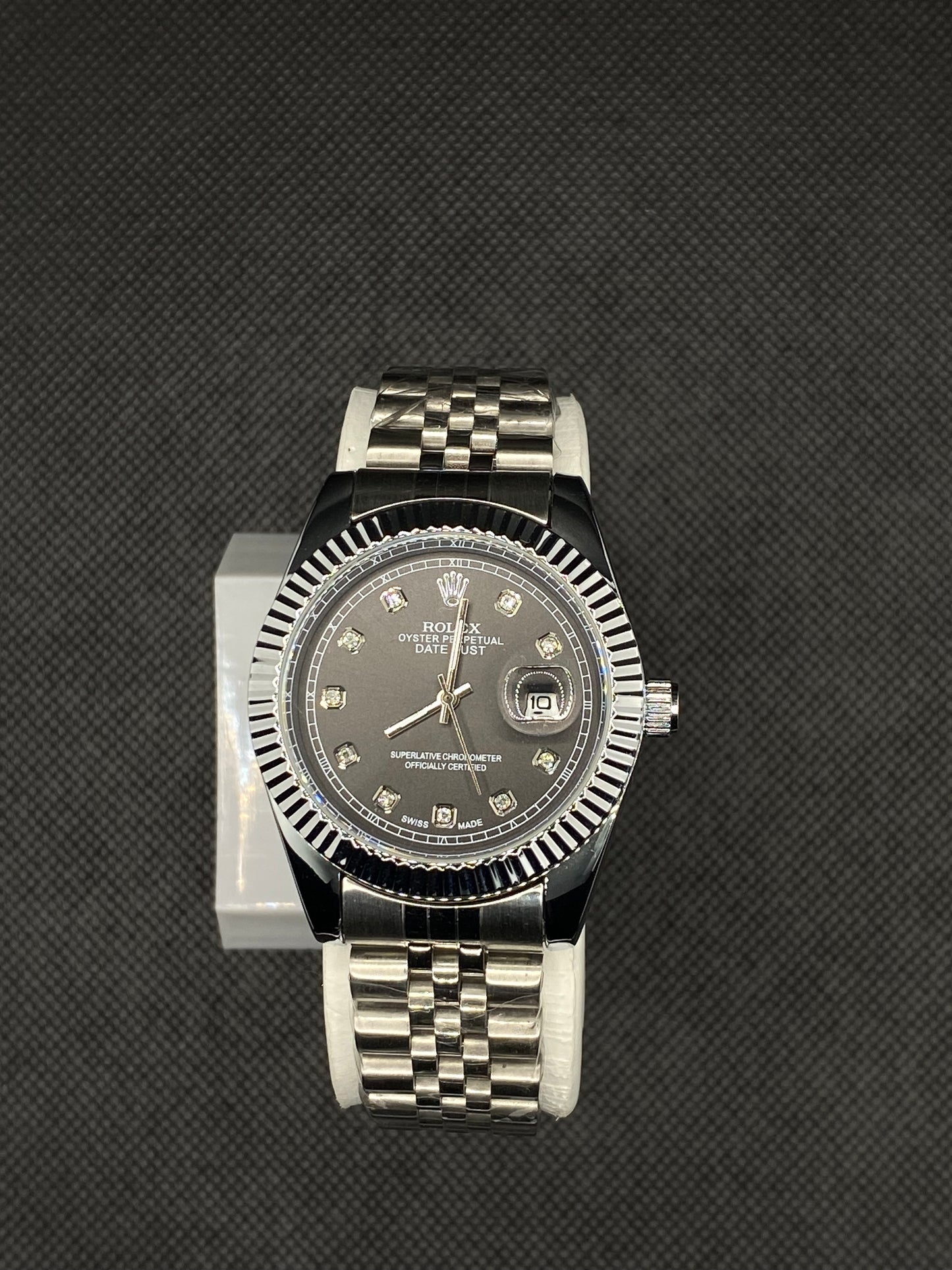 RLX OYSTER PERPETUAL TWO TONE BLACK DIAL WITH DATE