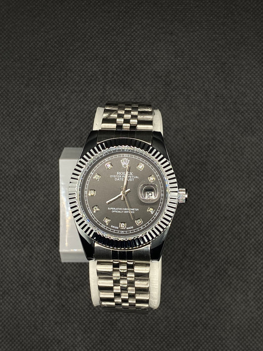 RLX OYSTER PERPETUAL TWO TONE BLACK DIAL WITH DATE