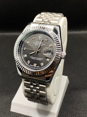 RLX OYSTER PERPETUAL TWO TONE BLACK DIAL WITH DATE