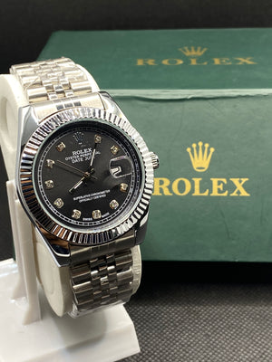 RLX OYSTER PERPETUAL TWO TONE BLACK DIAL WITH DATE