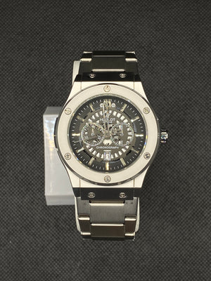 HB SPIDER DIAL CHRONOGRAPH WITH DATE IN TITANIUM SILVER CHAIN