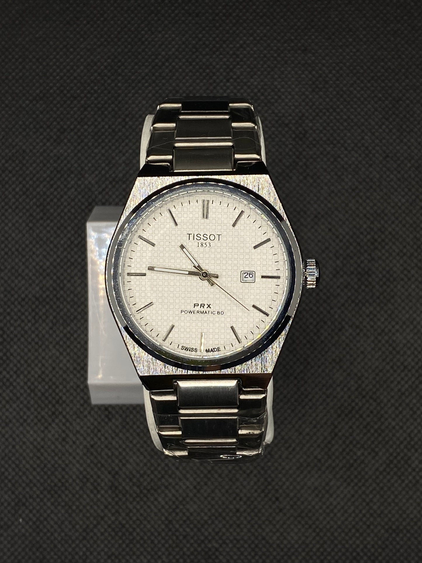 PRX POWERMATIC 80 SILVER STAINLESS STEEL WHITE DIAL AUTOMATIC WATCH FOR MEN's