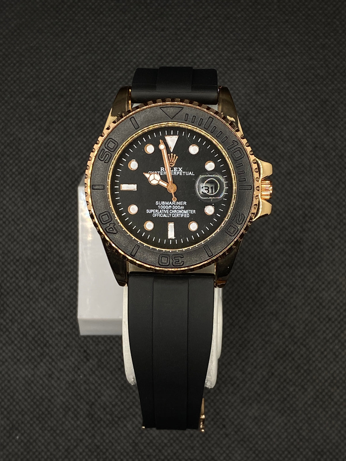 RLX YACHT-MASTER WATCH WITH SUBMARINE BLACK STRAP