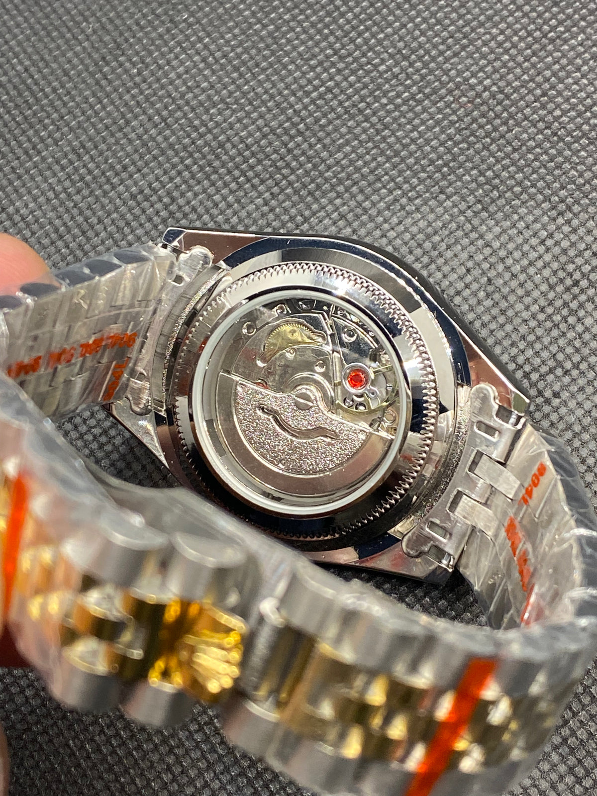 RLX SEMI AUTOMATIC BLACK DIAL WITH DATE IN TWO-TONE JUBILEE BRACELET